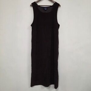 tyria linen blend maxi dress Original TY Wear Linen Blend Maxi Dress Womens 16 Green Sleeveless Vneck Pockets